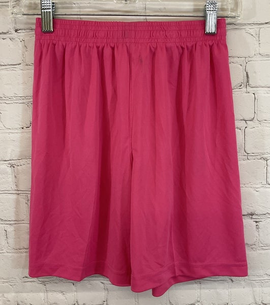 Devlin Sport Youth's 100% Polyester Athletic Shorts Pink Large