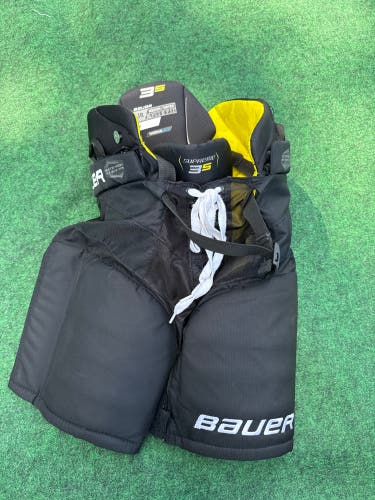 Black Bauer Supreme 3S Hockey Pants (Used) | Junior Medium
