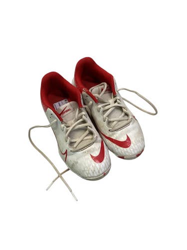 Used Nike SOFTBALL CLEAT BB/SB Cleats Red And White Junior 02 11347-S000254917