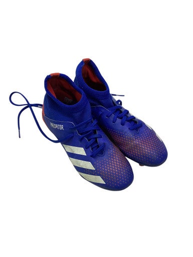 Used Adidas Soccer Cleats Navy Blue And Red Junior 04 11347-S000254916