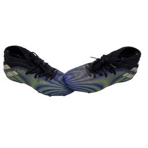 Used Adidas NEMESIS Soccer Cleats Navy Blue And Lime Junior 03 11347-S000254852