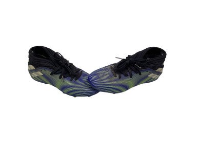 Used Adidas NEMESIS Soccer Cleats Navy Blue And Lime Junior 03 11347-S000254852