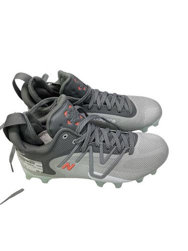 Used New Balance FREEZE LAX Cleats Mens Grey Senior 7.5 11347-S000254841