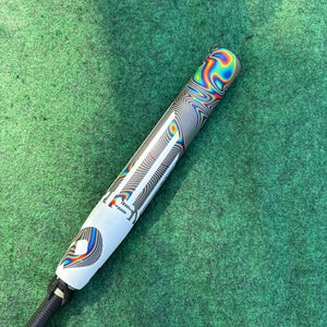White 2021 DeMarini Prism+ Composite Bat (-10) Composite 21 oz 31" (Used)