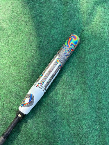 White 2021 DeMarini Prism+ Composite Bat (-10) Composite 21 oz 31" (Used)