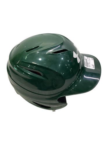 Used Under Armour 6 7/8 - 7 1/8 GREEN HELMET Batting Helmet No Mask Green MD 11347-S000254817
