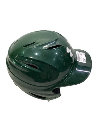 Used Under Armour 6 7/8 - 7 1/8 GREEN HELMET Batting Helmet No Mask Green MD 11347-S000254817