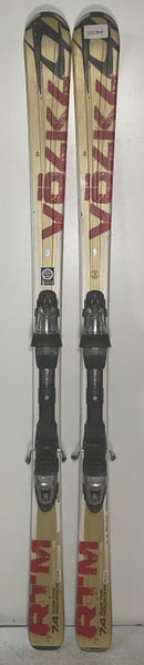 Unisex 170cm Volkl RTM 7.4 Skis With Marker Fastrak 2 Bindings (Used)(SY2304)