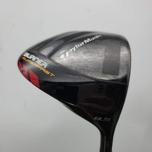 2010 TAYLORMADE BURNER SUPERFAST TP DRIVER 9.5* XSTIFF FUJI CUSTOM GOOD
