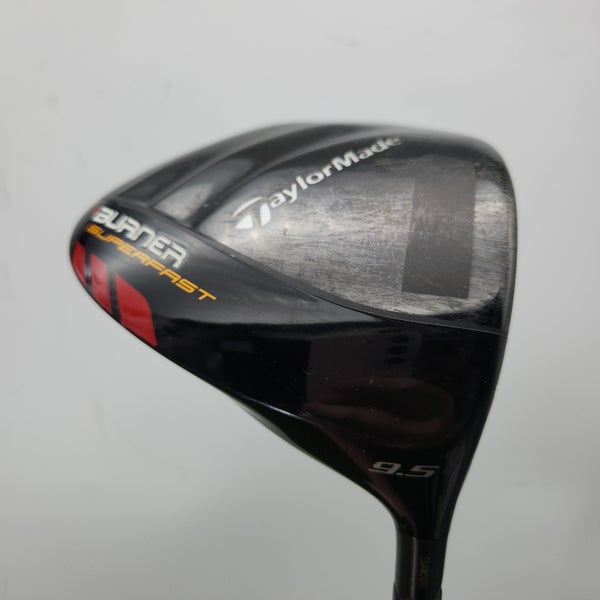 2010 TAYLORMADE BURNER SUPERFAST TP DRIVER 9.5* XSTIFF FUJI CUSTOM GOOD