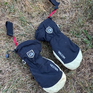White Large Men's Hestra Gloves (Used)