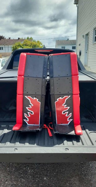 34+1 2022 Goalie Leg Pads reasony ball hockey(Used)