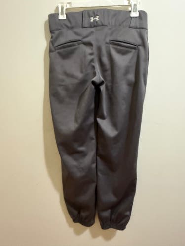 Gray Large Youth Under Armour Game Pants (Used) with reinforced knees style UBP511Y
