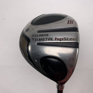 Orlimar Trimetal hipsteel Fairway Wood 18* Fujikura Orlimar 75g Regular Mens RH
