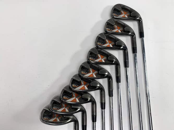 Callaway X-24 Hot Iron Set 4-PW+GW+SW Regular Steel Mens RH -1/2''