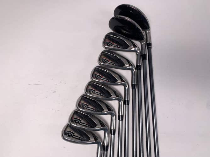 Callaway Razr X HL Hybrid Iron Set 4H-5H 6-PW+GW+SW 50g Ladies RH