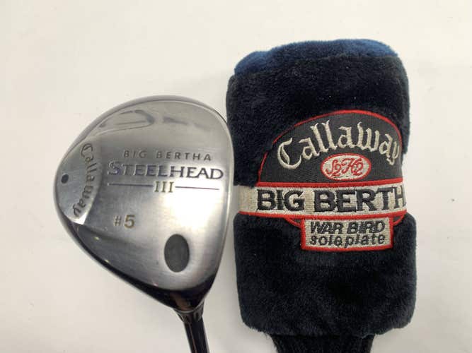 Callaway Steelhead III 5 Fairway Wood 18* System III Regular Graphite Mens RH HC