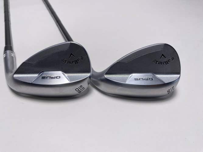Callaway Opus Platinum Chrome Wedge Set 56* 12 | 60* 10 DG Mid 115g Mens RH NEW
