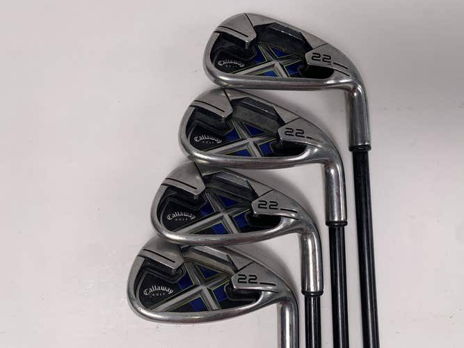 Callaway X-22 Iron Set 7-PW+LW 75g Stiff Graphite Mens RH