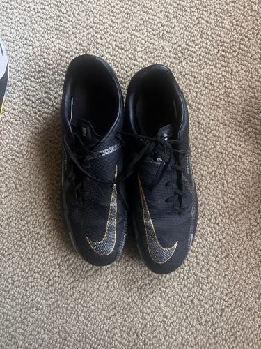Black Unisex Size M 7.0 (W 8.0) Nike Phantom gt Molded Cleats Cleats (Used)