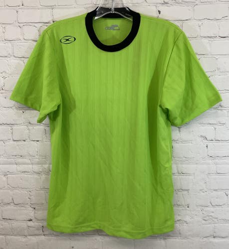 Xara 1003 Adult's 100% Polyester Soccer Jersey Lime Green Black Small