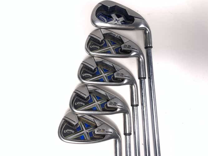 Callaway X-22 Iron Set 4-8 Uniflex Steel Mens RH
