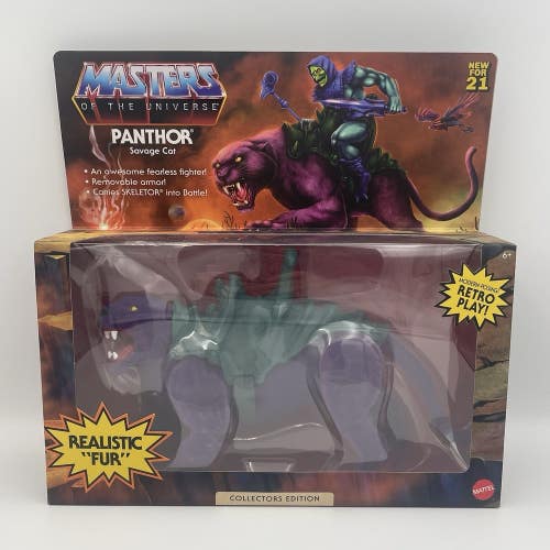 Mattel Flocked Panthor Masters of the Universe Origins Collectors Edition 2021