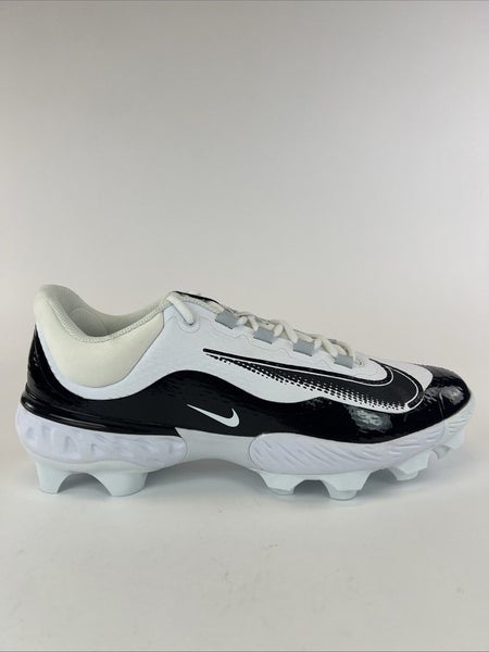 Nike Alpha Huarache Elite 4 Low MCS White Black FD6255-101 Mens Size 13