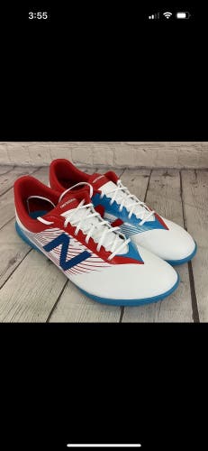 White Men's Size M 12.0 (W 13.0) New Balance Furon 2.0 Turf Cleats Cleats (New)