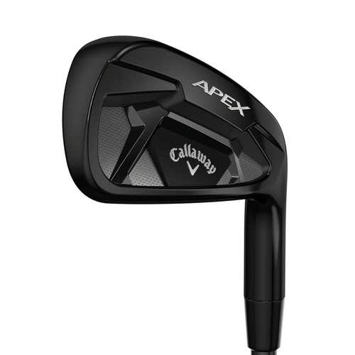 CALLAWAY APEX 21 BLACK 7 IRON STEEL STIFF STANDARD TRUE TEMPER ELEVATE 95 MPH BLACK STEEL