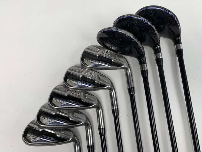 Cobra Fly-Z XL Combo Iron Set 4HY-6HY+7 Iron-PW+GW Fly XL 60g Lite Graphite RH