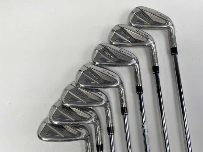 TaylorMade SIM2 MAX Iron Set 5-PW+AW KBS Max MT 85g Stiff Steel Mens RH NEW