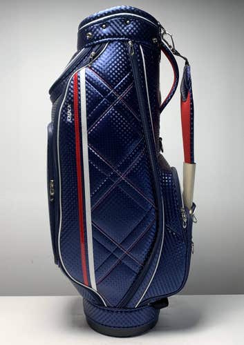 XXIO Caddy Cart Bag Blue Red 5-Way Divide Single Strap Golf Bag NEW