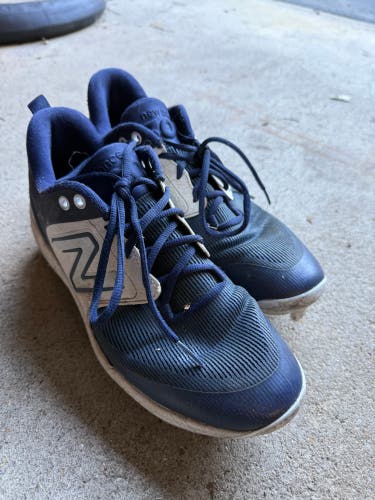 Blue Men's Size M 9.0 (W 10.0) Adult New Balance 3000v7 Low Top Molded Cleats (Used)
