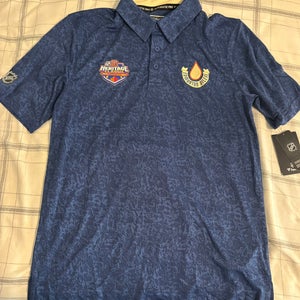 Edmonton Oilers team issued heritage classic polo rare. New with tags