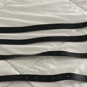 Black True goalie pad straps