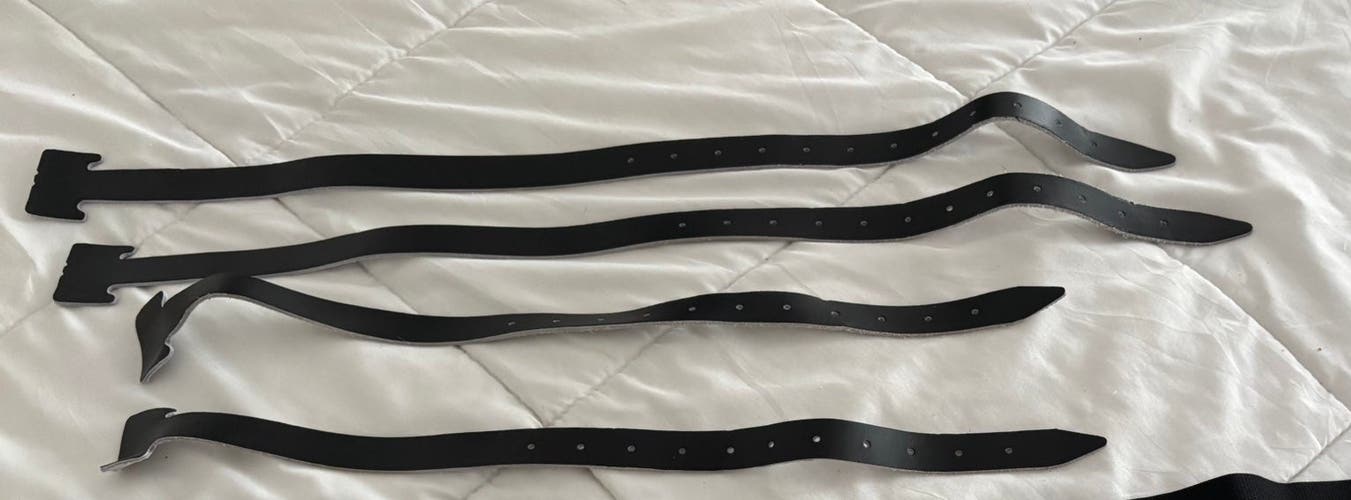 Black True goalie pad straps