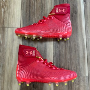 Under Armour Highlight MC Football Cleats #3023716-600, Red, Size 9.5