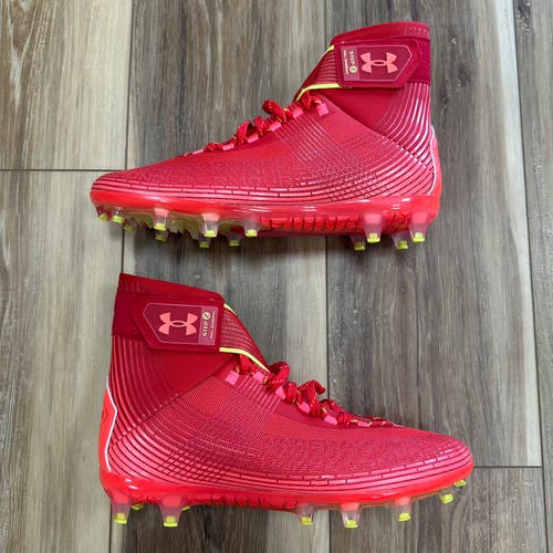 Under Armour Highlight MC Football Cleats #3023716-600, Red, Size 9.5