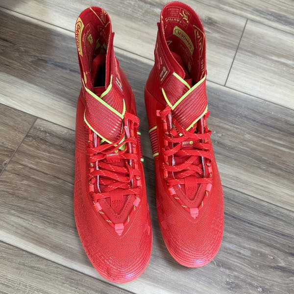 Under Armour Highlight MC Football Cleats #3023716-600, Red, Size 9.5 Under Armour Men main image 2