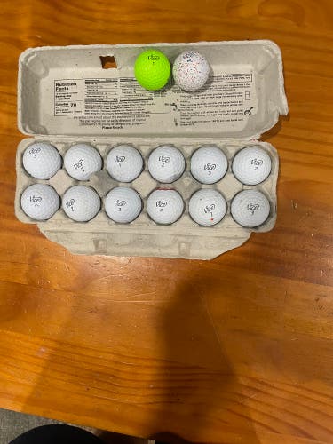 Dozen of vico golf balls(practically new)
