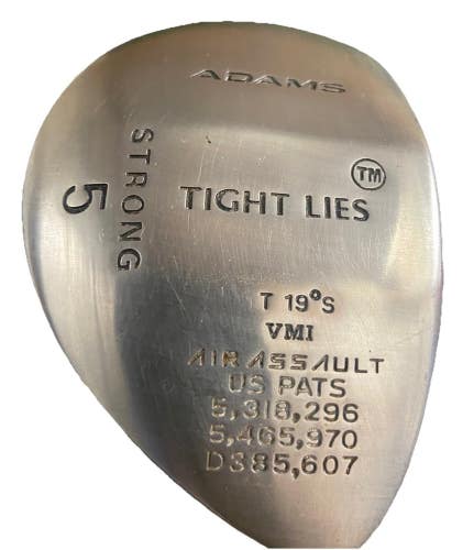 Adams Tight Lies Strong 5 Wood 19* RH SuperShaft Stiff Graphite 42" Factory Grip