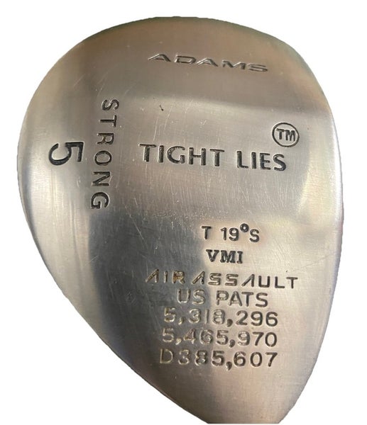 Adams Tight Lies Strong 5 Wood 19* RH SuperShaft Stiff Graphite 42" Factory Grip