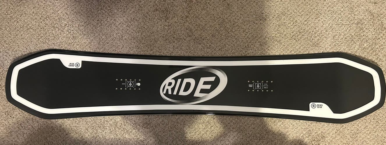 Men's Ride Zero Snowboard All Mountain Stiff Flex Directional Twin (New)