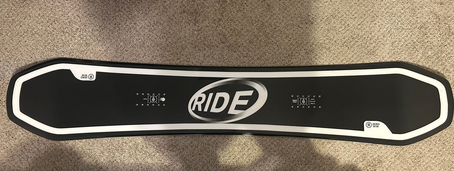 Men's Ride Zero Snowboard All Mountain Stiff Flex Directional Twin (New)