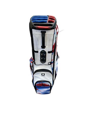 Used Ogio RED WHITE AND BLUE Mens Stand Bag White 11706-S000361993