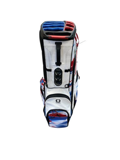 Used Ogio RED WHITE AND BLUE Mens Stand Bag White 11706-S000361993