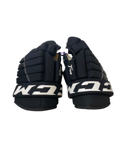 Used CCM T 4R Senior Gloves Black 12" 11706-S000361997