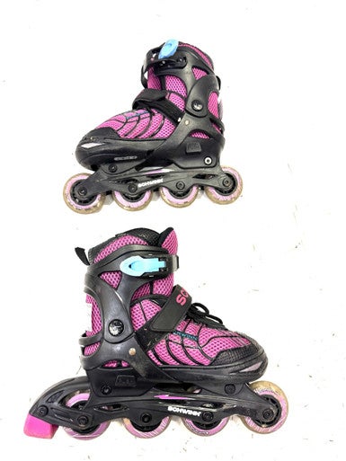 Used Schwinn ADJ 1-4 Junior Rec Fitness Skates Pink Adjustable 11860-S000297037
