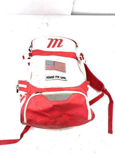 Used Marucci PLAYER BACKPACK BB/SB Player Backpack White 11860-S000297145